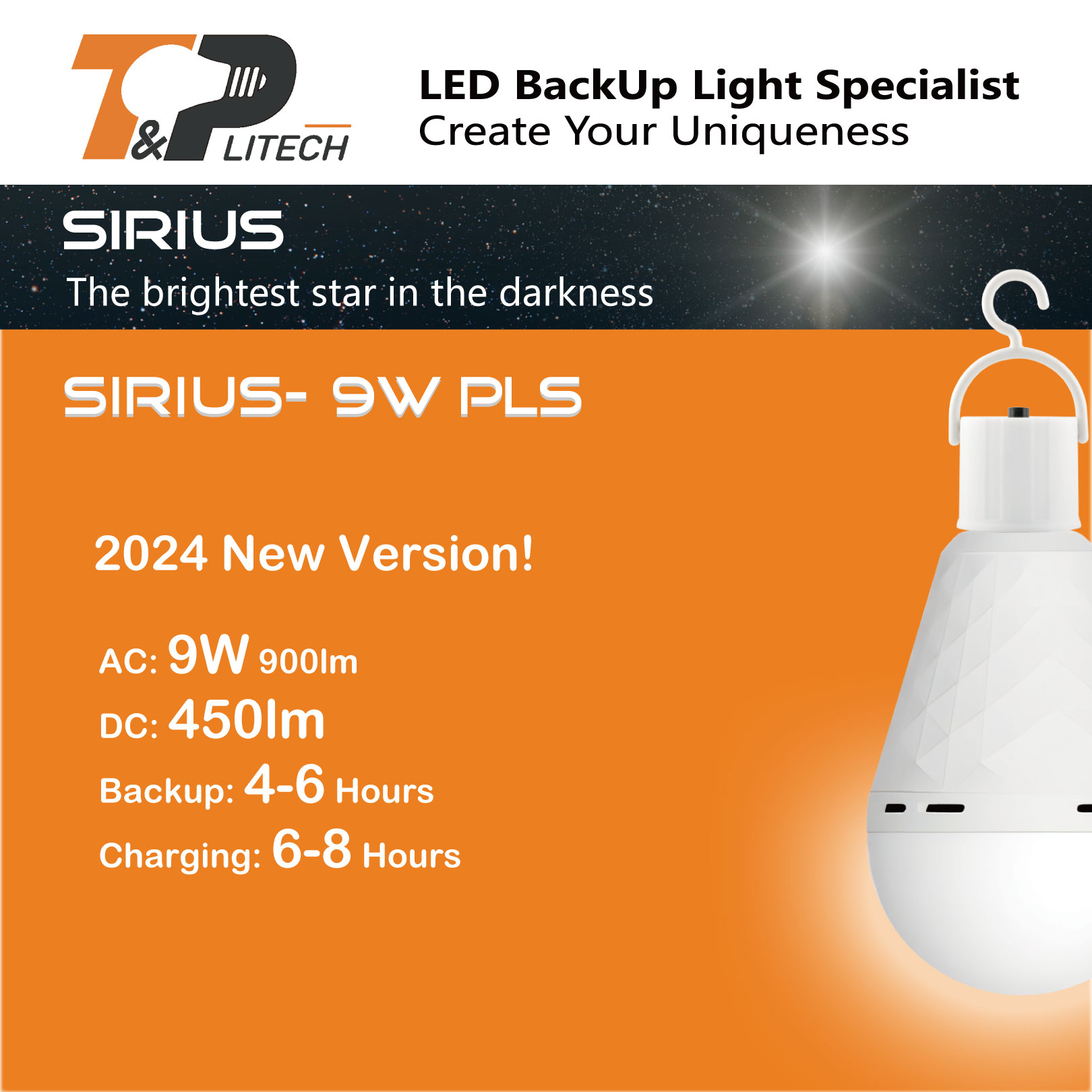 New member of Sirius, 4-6 backup hours!